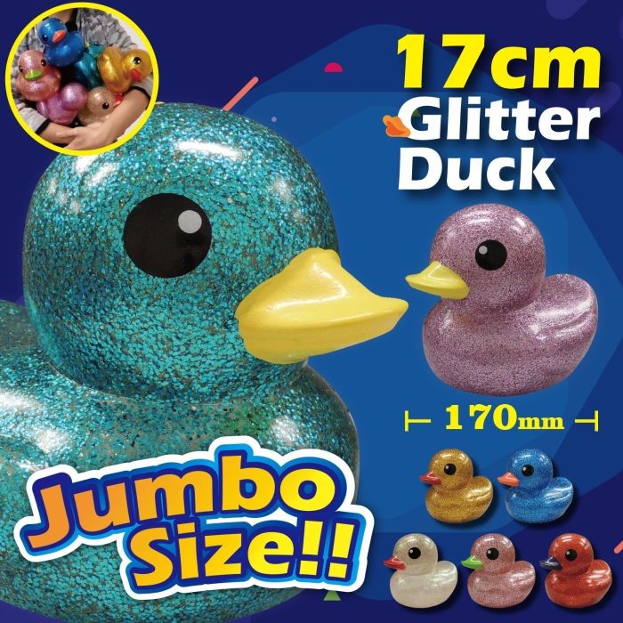 17cm Glitter Vinyl Ducks